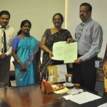 Signing MoU with Vels University -25th April 2012